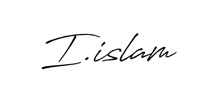 How to make I.islam signature? Antro_Vectra_Bolder is a professional autograph style. Create handwritten signature for I.islam name. I.islam signature style 7 images and pictures png