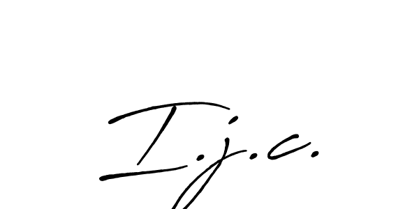 Create a beautiful signature design for name I.j.c.. With this signature (Antro_Vectra_Bolder) fonts, you can make a handwritten signature for free. I.j.c. signature style 7 images and pictures png