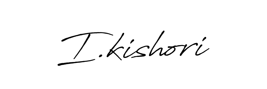 if you are searching for the best signature style for your name I.kishori. so please give up your signature search. here we have designed multiple signature styles  using Antro_Vectra_Bolder. I.kishori signature style 7 images and pictures png