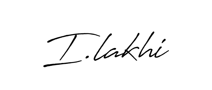 Design your own signature with our free online signature maker. With this signature software, you can create a handwritten (Antro_Vectra_Bolder) signature for name I.lakhi. I.lakhi signature style 7 images and pictures png