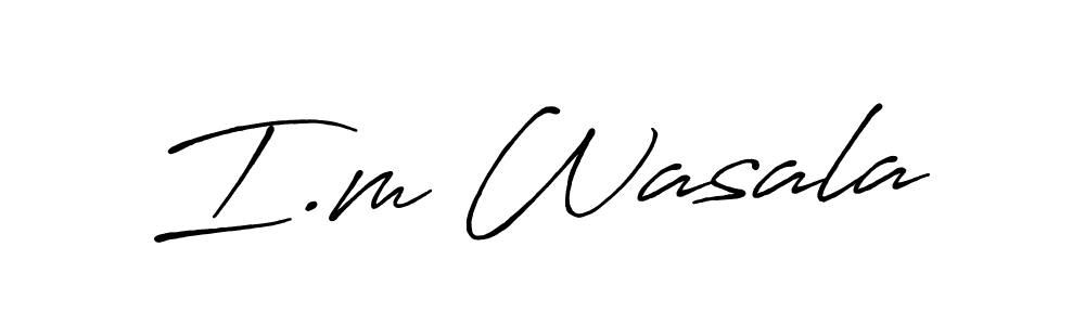 Here are the top 10 professional signature styles for the name I.m Wasala. These are the best autograph styles you can use for your name. I.m Wasala signature style 7 images and pictures png