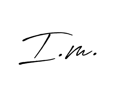 Similarly Antro_Vectra_Bolder is the best handwritten signature design. Signature creator online .You can use it as an online autograph creator for name I.m.. I.m. signature style 7 images and pictures png