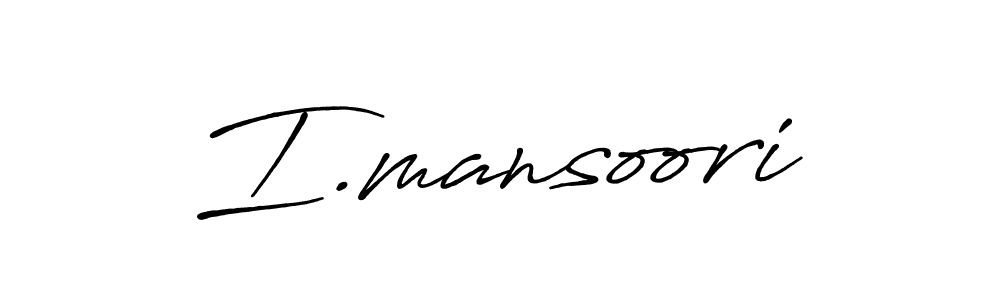 You can use this online signature creator to create a handwritten signature for the name I.mansoori. This is the best online autograph maker. I.mansoori signature style 7 images and pictures png