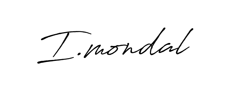 Create a beautiful signature design for name I.mondal. With this signature (Antro_Vectra_Bolder) fonts, you can make a handwritten signature for free. I.mondal signature style 7 images and pictures png