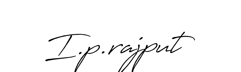 Create a beautiful signature design for name I.p.rajput. With this signature (Antro_Vectra_Bolder) fonts, you can make a handwritten signature for free. I.p.rajput signature style 7 images and pictures png