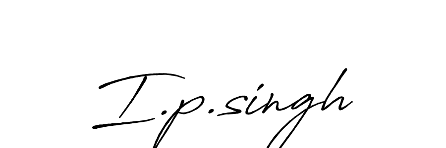 How to make I.p.singh signature? Antro_Vectra_Bolder is a professional autograph style. Create handwritten signature for I.p.singh name. I.p.singh signature style 7 images and pictures png