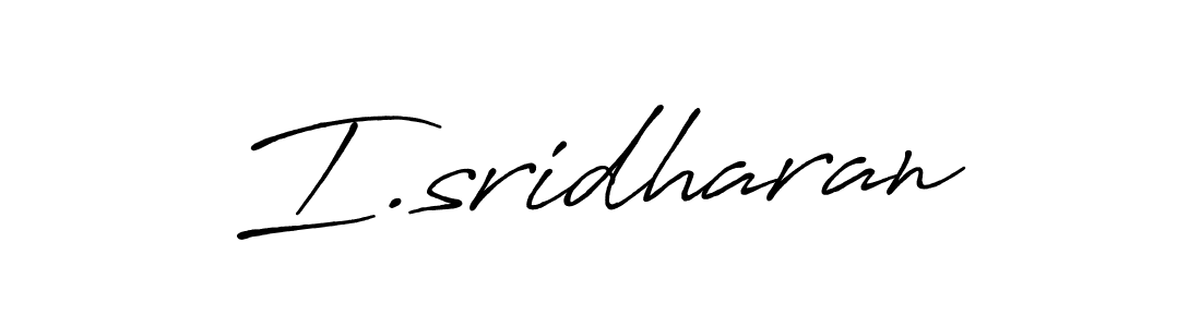 The best way (Antro_Vectra_Bolder) to make a short signature is to pick only two or three words in your name. The name I.sridharan include a total of six letters. For converting this name. I.sridharan signature style 7 images and pictures png
