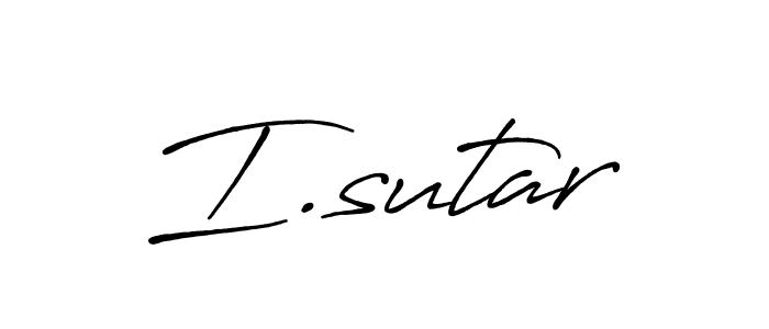 This is the best signature style for the I.sutar name. Also you like these signature font (Antro_Vectra_Bolder). Mix name signature. I.sutar signature style 7 images and pictures png