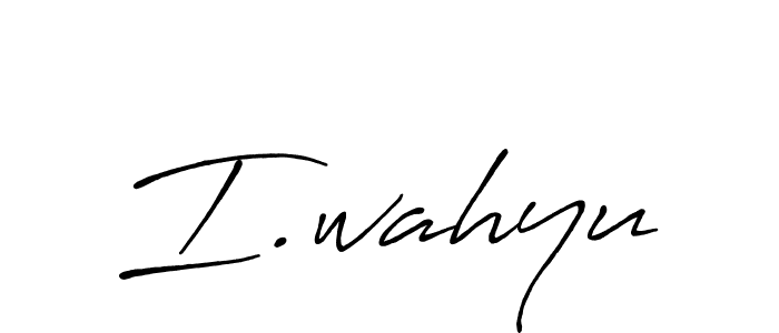 Best and Professional Signature Style for I.wahyu. Antro_Vectra_Bolder Best Signature Style Collection. I.wahyu signature style 7 images and pictures png