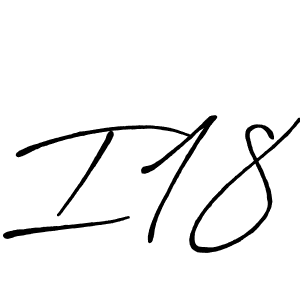 You should practise on your own different ways (Antro_Vectra_Bolder) to write your name (I18) in signature. don't let someone else do it for you. I18 signature style 7 images and pictures png