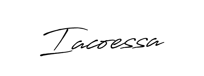 This is the best signature style for the Iacoessa name. Also you like these signature font (Antro_Vectra_Bolder). Mix name signature. Iacoessa signature style 7 images and pictures png