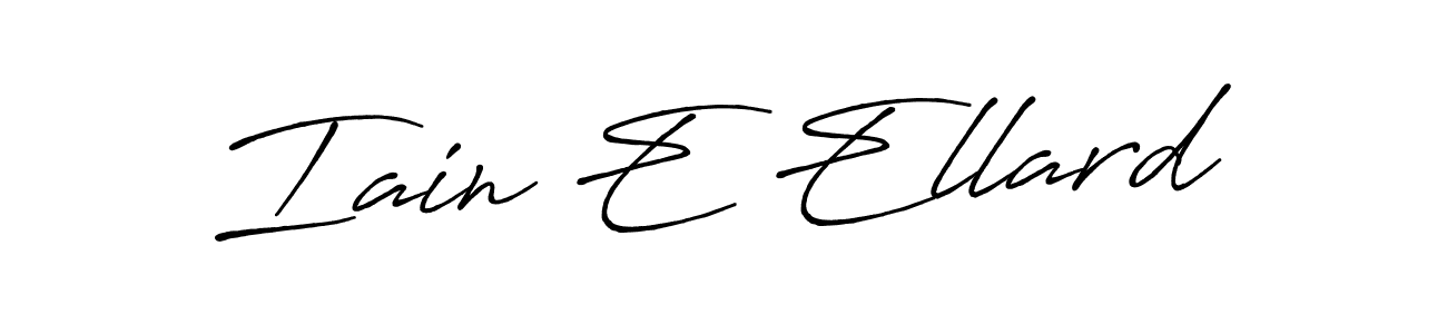 Use a signature maker to create a handwritten signature online. With this signature software, you can design (Antro_Vectra_Bolder) your own signature for name Iain E Ellard. Iain E Ellard signature style 7 images and pictures png