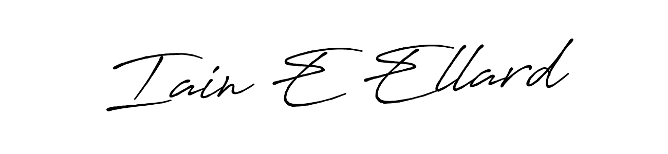 Use a signature maker to create a handwritten signature online. With this signature software, you can design (Antro_Vectra_Bolder) your own signature for name Iain E Ellard. Iain E Ellard signature style 7 images and pictures png