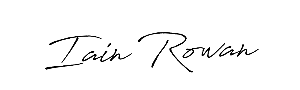 Iain Rowan stylish signature style. Best Handwritten Sign (Antro_Vectra_Bolder) for my name. Handwritten Signature Collection Ideas for my name Iain Rowan. Iain Rowan signature style 7 images and pictures png