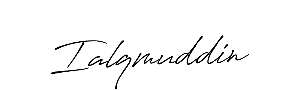 The best way (Antro_Vectra_Bolder) to make a short signature is to pick only two or three words in your name. The name Ialqmuddin include a total of six letters. For converting this name. Ialqmuddin signature style 7 images and pictures png