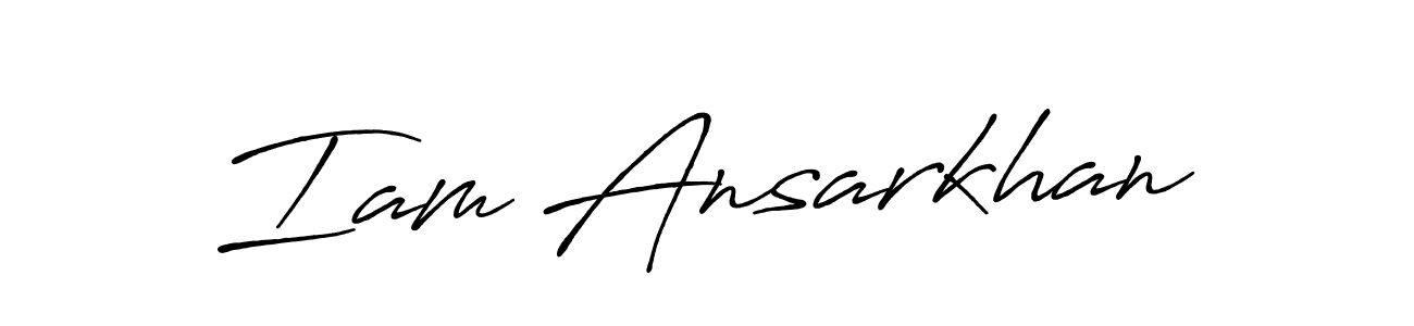 You can use this online signature creator to create a handwritten signature for the name Iam Ansarkhan. This is the best online autograph maker. Iam Ansarkhan signature style 7 images and pictures png