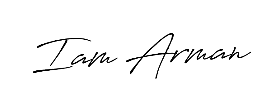 Antro_Vectra_Bolder is a professional signature style that is perfect for those who want to add a touch of class to their signature. It is also a great choice for those who want to make their signature more unique. Get Iam Arman name to fancy signature for free. Iam Arman signature style 7 images and pictures png