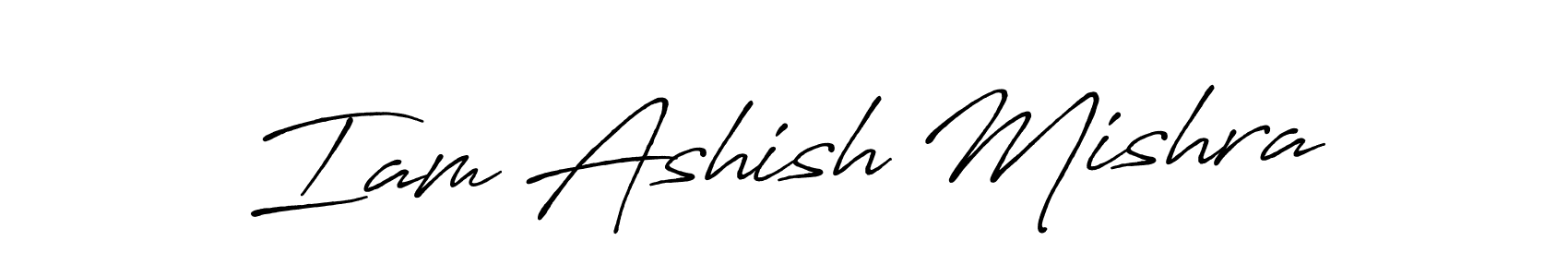 Iam Ashish Mishra stylish signature style. Best Handwritten Sign (Antro_Vectra_Bolder) for my name. Handwritten Signature Collection Ideas for my name Iam Ashish Mishra. Iam Ashish Mishra signature style 7 images and pictures png