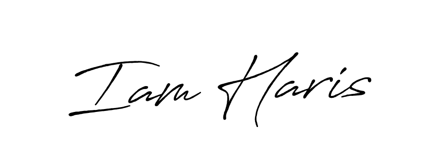 Design your own signature with our free online signature maker. With this signature software, you can create a handwritten (Antro_Vectra_Bolder) signature for name Iam Haris. Iam Haris signature style 7 images and pictures png