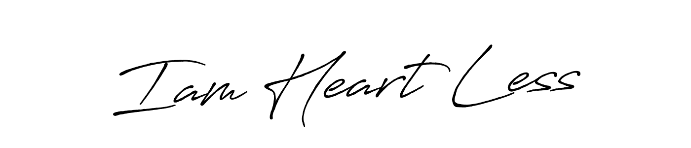 How to make Iam Heart Less signature? Antro_Vectra_Bolder is a professional autograph style. Create handwritten signature for Iam Heart Less name. Iam Heart Less signature style 7 images and pictures png