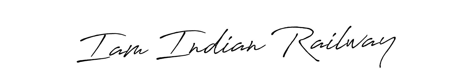 Make a beautiful signature design for name Iam Indian Railway. Use this online signature maker to create a handwritten signature for free. Iam Indian Railway signature style 7 images and pictures png