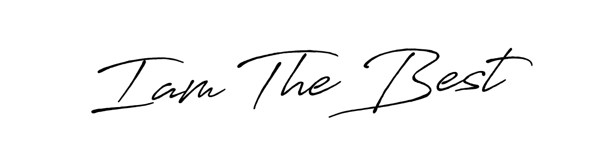 if you are searching for the best signature style for your name Iam The Best. so please give up your signature search. here we have designed multiple signature styles  using Antro_Vectra_Bolder. Iam The Best signature style 7 images and pictures png