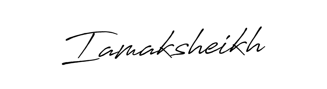 It looks lik you need a new signature style for name Iamaksheikh. Design unique handwritten (Antro_Vectra_Bolder) signature with our free signature maker in just a few clicks. Iamaksheikh signature style 7 images and pictures png