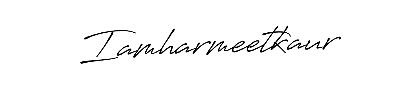 Also You can easily find your signature by using the search form. We will create Iamharmeetkaur name handwritten signature images for you free of cost using Antro_Vectra_Bolder sign style. Iamharmeetkaur signature style 7 images and pictures png
