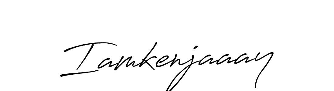 Iamkenjaaay stylish signature style. Best Handwritten Sign (Antro_Vectra_Bolder) for my name. Handwritten Signature Collection Ideas for my name Iamkenjaaay. Iamkenjaaay signature style 7 images and pictures png