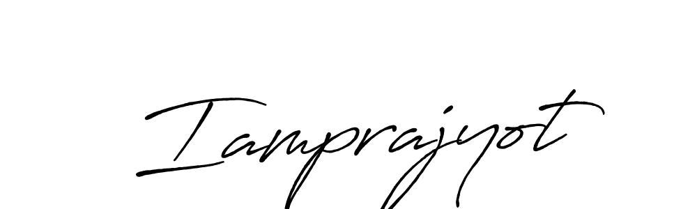 You should practise on your own different ways (Antro_Vectra_Bolder) to write your name (Iamprajyot) in signature. don't let someone else do it for you. Iamprajyot signature style 7 images and pictures png