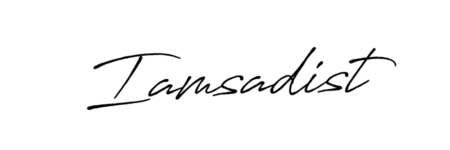 You should practise on your own different ways (Antro_Vectra_Bolder) to write your name (Iamsadist) in signature. don't let someone else do it for you. Iamsadist signature style 7 images and pictures png
