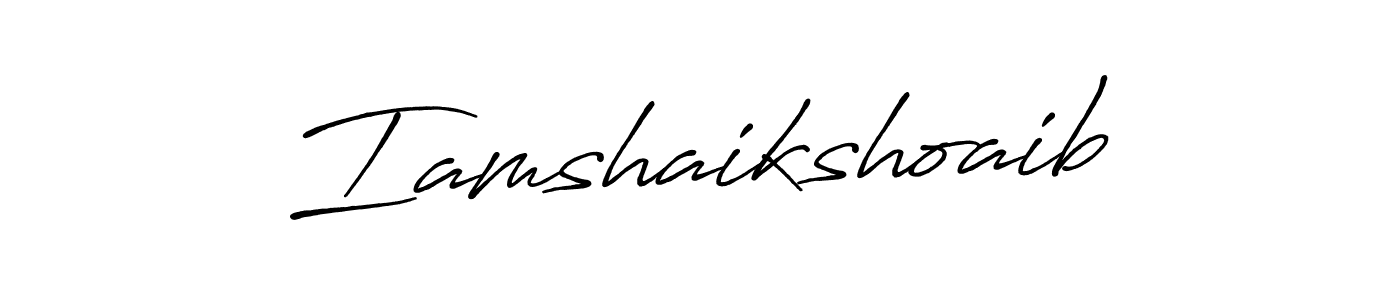 Iamshaikshoaib stylish signature style. Best Handwritten Sign (Antro_Vectra_Bolder) for my name. Handwritten Signature Collection Ideas for my name Iamshaikshoaib. Iamshaikshoaib signature style 7 images and pictures png