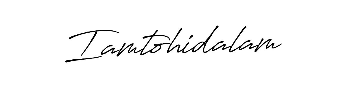 Once you've used our free online signature maker to create your best signature Antro_Vectra_Bolder style, it's time to enjoy all of the benefits that Iamtohidalam name signing documents. Iamtohidalam signature style 7 images and pictures png