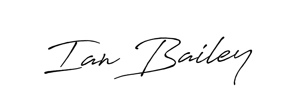 Create a beautiful signature design for name Ian Bailey. With this signature (Antro_Vectra_Bolder) fonts, you can make a handwritten signature for free. Ian Bailey signature style 7 images and pictures png