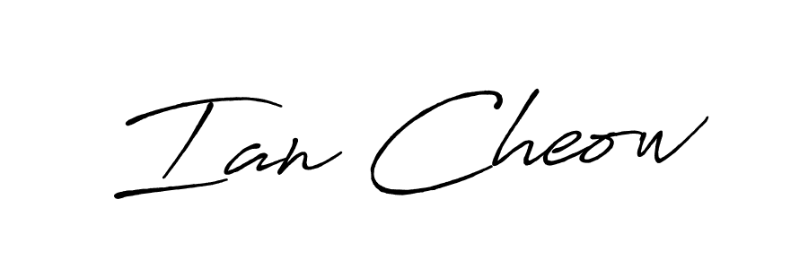 Also You can easily find your signature by using the search form. We will create Ian Cheow name handwritten signature images for you free of cost using Antro_Vectra_Bolder sign style. Ian Cheow signature style 7 images and pictures png