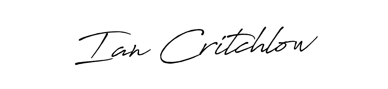 Also we have Ian Critchlow name is the best signature style. Create professional handwritten signature collection using Antro_Vectra_Bolder autograph style. Ian Critchlow signature style 7 images and pictures png