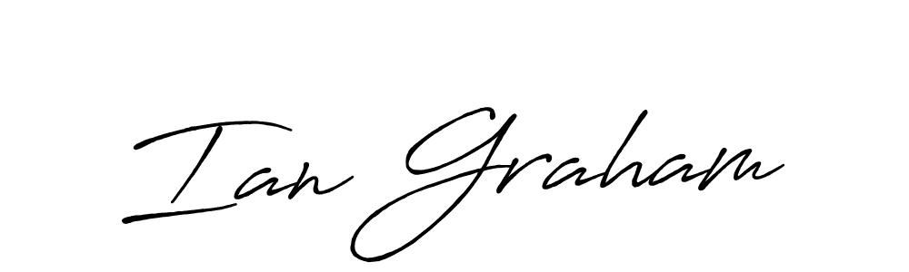 You should practise on your own different ways (Antro_Vectra_Bolder) to write your name (Ian Graham) in signature. don't let someone else do it for you. Ian Graham signature style 7 images and pictures png