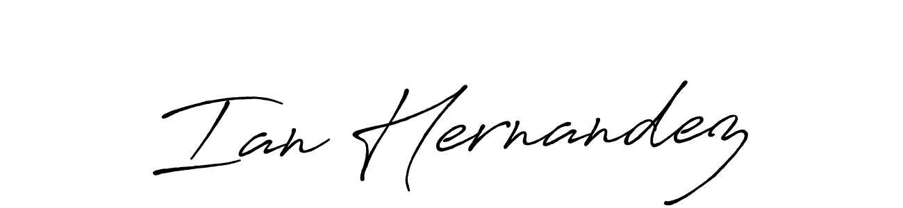 Ian Hernandez stylish signature style. Best Handwritten Sign (Antro_Vectra_Bolder) for my name. Handwritten Signature Collection Ideas for my name Ian Hernandez. Ian Hernandez signature style 7 images and pictures png