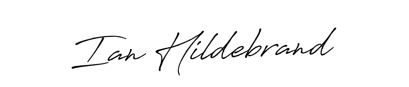 Make a beautiful signature design for name Ian Hildebrand. With this signature (Antro_Vectra_Bolder) style, you can create a handwritten signature for free. Ian Hildebrand signature style 7 images and pictures png