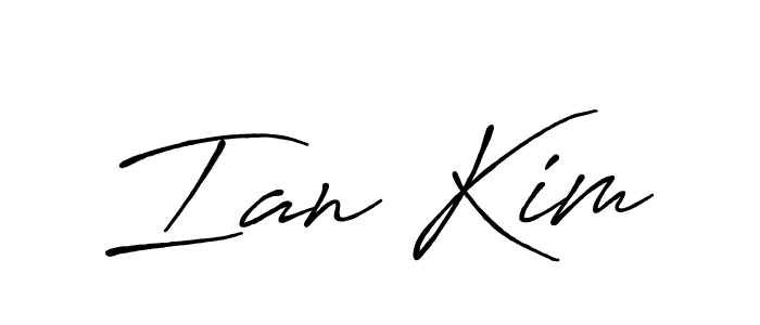 How to make Ian Kim signature? Antro_Vectra_Bolder is a professional autograph style. Create handwritten signature for Ian Kim name. Ian Kim signature style 7 images and pictures png