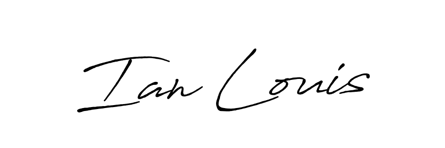 The best way (Antro_Vectra_Bolder) to make a short signature is to pick only two or three words in your name. The name Ian Louis include a total of six letters. For converting this name. Ian Louis signature style 7 images and pictures png