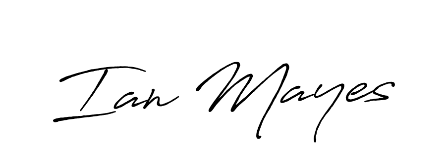Create a beautiful signature design for name Ian Mayes. With this signature (Antro_Vectra_Bolder) fonts, you can make a handwritten signature for free. Ian Mayes signature style 7 images and pictures png