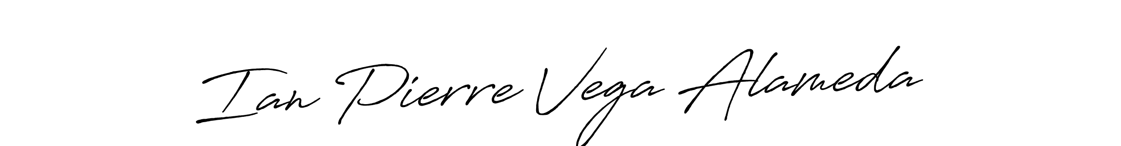 How to make Ian Pierre Vega Alameda name signature. Use Antro_Vectra_Bolder style for creating short signs online. This is the latest handwritten sign. Ian Pierre Vega Alameda signature style 7 images and pictures png