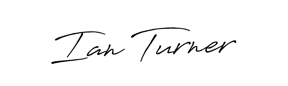 Ian Turner stylish signature style. Best Handwritten Sign (Antro_Vectra_Bolder) for my name. Handwritten Signature Collection Ideas for my name Ian Turner. Ian Turner signature style 7 images and pictures png