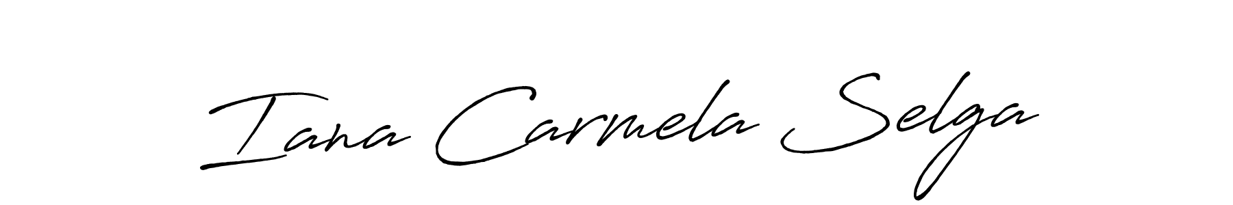 How to make Iana Carmela Selga signature? Antro_Vectra_Bolder is a professional autograph style. Create handwritten signature for Iana Carmela Selga name. Iana Carmela Selga signature style 7 images and pictures png
