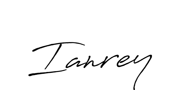 The best way (Antro_Vectra_Bolder) to make a short signature is to pick only two or three words in your name. The name Ianrey include a total of six letters. For converting this name. Ianrey signature style 7 images and pictures png