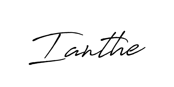 Make a beautiful signature design for name Ianthe. With this signature (Antro_Vectra_Bolder) style, you can create a handwritten signature for free. Ianthe signature style 7 images and pictures png