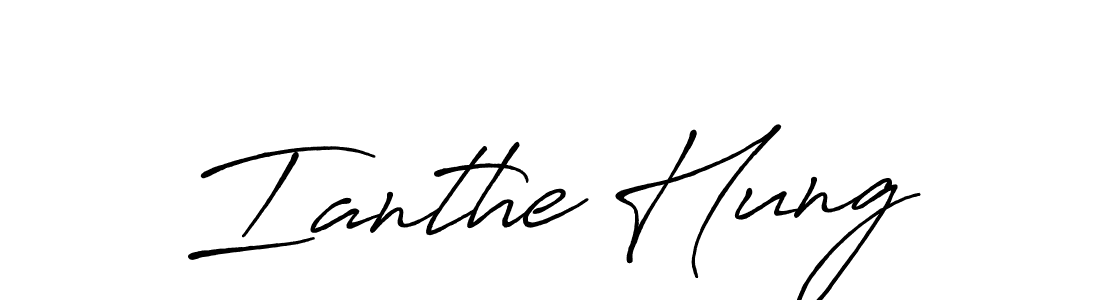 The best way (Antro_Vectra_Bolder) to make a short signature is to pick only two or three words in your name. The name Ianthe Hung include a total of six letters. For converting this name. Ianthe Hung signature style 7 images and pictures png