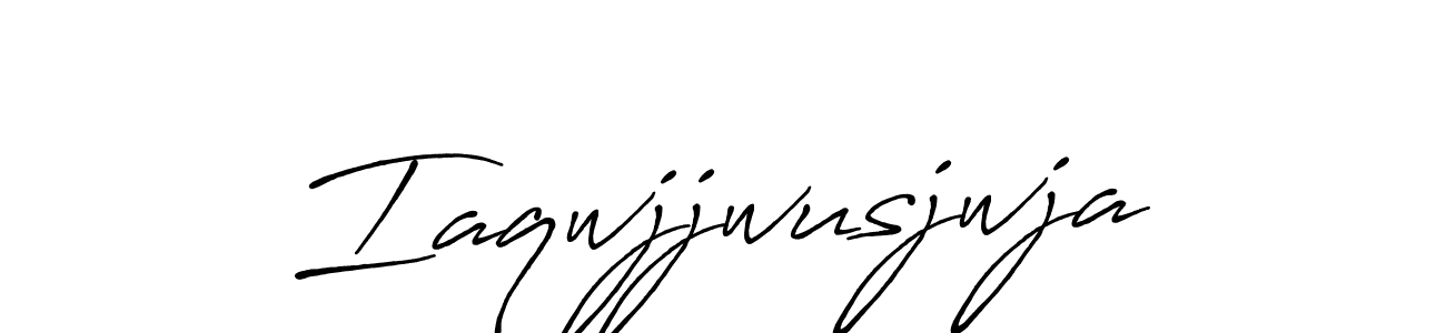 Iaqwjjwusjwja stylish signature style. Best Handwritten Sign (Antro_Vectra_Bolder) for my name. Handwritten Signature Collection Ideas for my name Iaqwjjwusjwja. Iaqwjjwusjwja signature style 7 images and pictures png