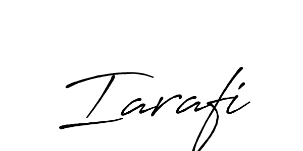 How to make Iarafi name signature. Use Antro_Vectra_Bolder style for creating short signs online. This is the latest handwritten sign. Iarafi signature style 7 images and pictures png